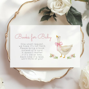 Tarjeta De Recepción Pink Bow Silly ganose Books para el bebé