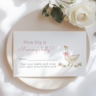 Tarjeta De Recepción Pink Bow Silly ganose Cómo de grande es el vientre