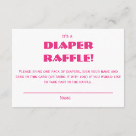 Tarjeta De Recepción Pink Bows Baby Shower