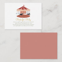 Pink Carousoks for Baby Enclosure Card