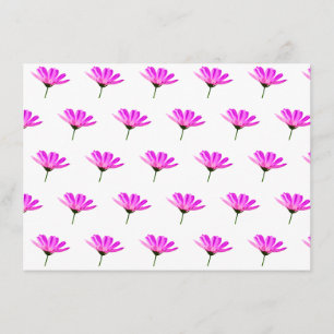 Tarjeta De Recepción Pink Daisy