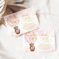 Pink Gold Bear Hot Air Balloon Books for Baby Girl