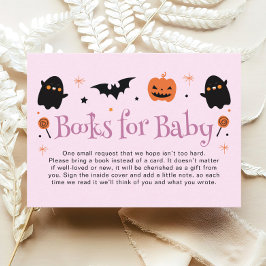 Tarjeta De Recepción Pink Purple Halloween - Solicitud de un libro de B