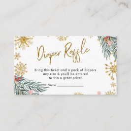 Tarjeta De Recepción Pink Sleigh Oh Qué Diversión De Invierno Raffle