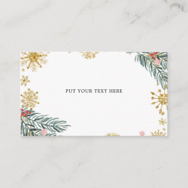 Tarjeta De Recepción Pink Sleigh Oh Qué Divertido Invierno Insertar Tar (Anverso)