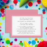 Tarjeta De Recepción Pink White Fiver 5 Dólares Fiesta de Cumpleaños<br><div class="desc">Acercamiento de invitación a fiesta de cumpleaños para niños de color rosa y blanco. Un cumpleaños de Fiver es una nueva tendencia en fiestas de cumpleaños para niños. Los fiestas de Fiver pueden enseñarle a los niños el valor del dinero mientras permiten a los invitados de la fiesta de cumpleaños...</div>