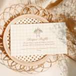 Tarjeta De Recepción Pink & Yellow Lemon Bow Diaper Raffle<br><div class="desc">Celebrate your spring/summer baby shower with our lovely pink and yellow lemon-themed baby shower design.</div>