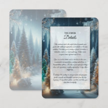 Pinos Helados en Resplandor Invernal de Boda