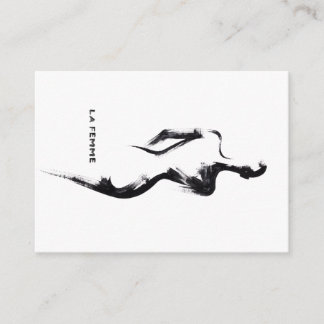 Tarjeta De Recepción Pintura simple gouache La Femme 01 cartel