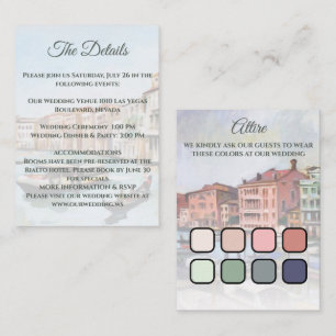 Tarjeta De Recepción Pinturas del Gran Canal, Venecia, Italia