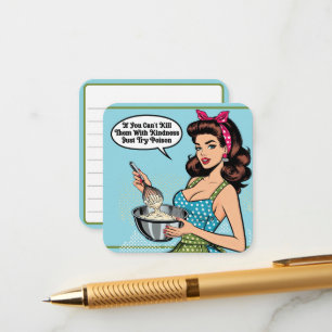 Tarjeta De Recepción Pinup_ retro con amabilidad