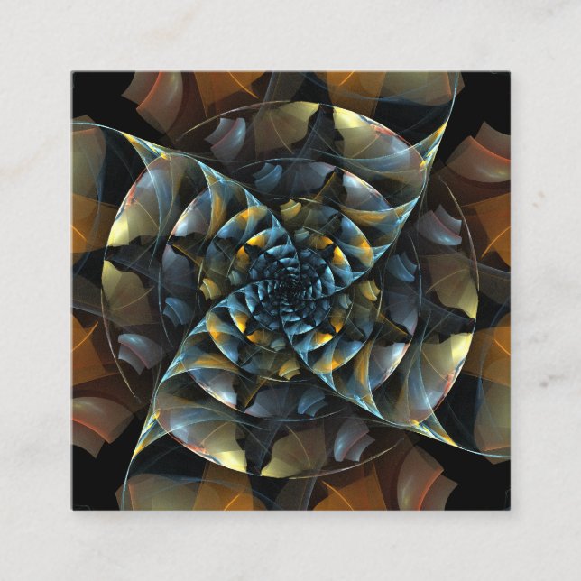 Tarjeta De Recepción PinWheeler Abstract Art (Anverso)