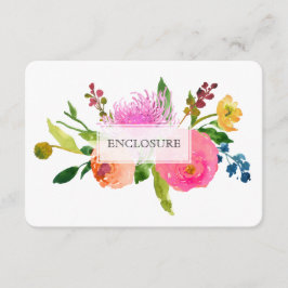 Tarjeta De Recepción PixDezines direcciones mitzvah/acuarela floral