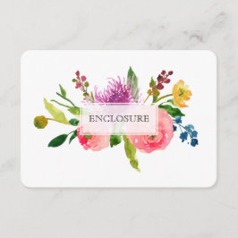 Tarjeta De Recepción PixDezines direcciones mitzvah/acuarela floral