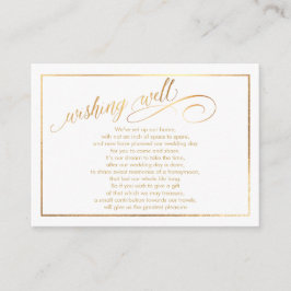 Tarjeta De Recepción PixDezines Que Desean Bien/Mármol /Blanco+Oro