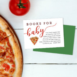 Tarjeta De Recepción Pizza Baby Shower Solicitud de libro - Libros para