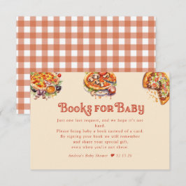 Tarjeta De Recepción Pizza | Baraja | Libros para Baby Baby Shower