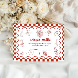 Tarjeta De Recepción pizza de entrega especial solicitud de pañal para