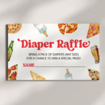 Pizza prepara pañales para el pañal de Baby Shower