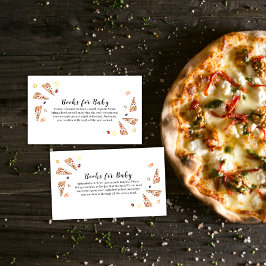 Tarjeta De Recepción Pizza Rústica Italiana Para Baby Shower