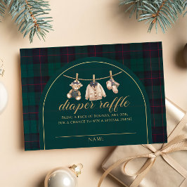 Tarjeta De Recepción Plaid Teddy Bear Baby Shower bookbook for baby