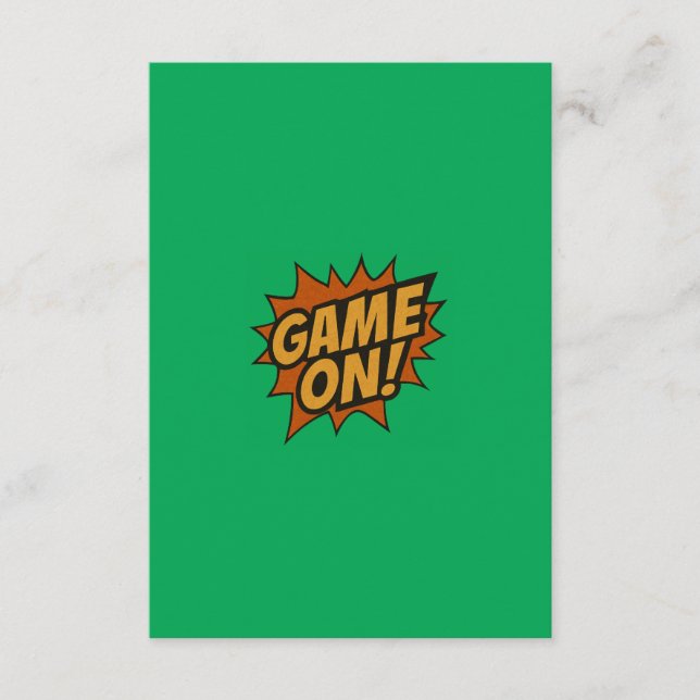 Tarjeta De Recepción Plain Green Wallpaper | Eco Wall Texture (Anverso)