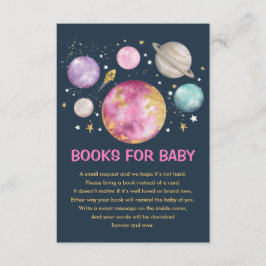 Tarjeta De Recepción Planeta exterior Galaxia libros lunares para niñas