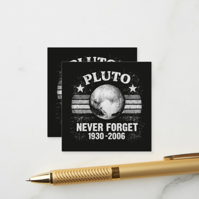 Tarjeta De Recepción Plutón Nunca Olvides (Anverso/Reverso In Situ)