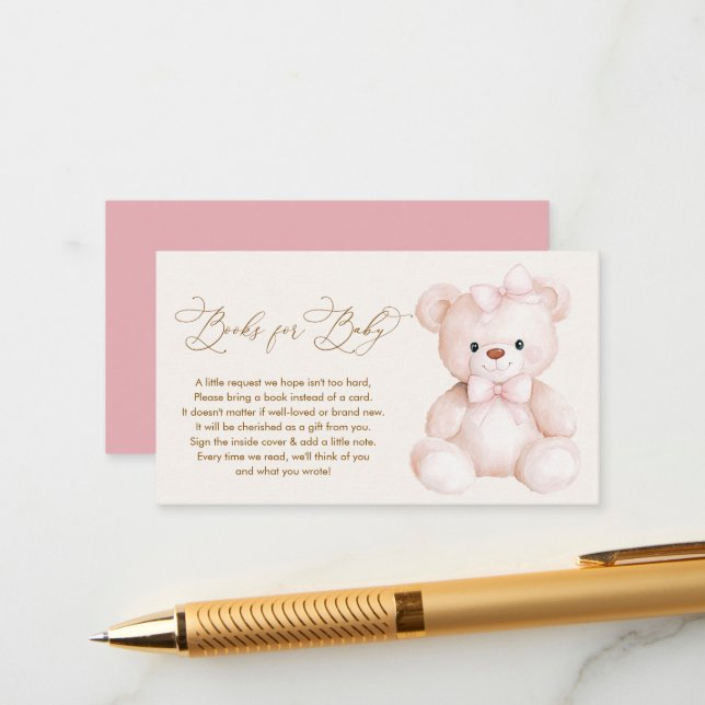 Tarjeta De Recepción Podemos esperar a Bear los libros de la ducha para (Anverso/Reverso In Situ)