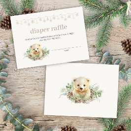 Tarjeta De Recepción Podemos Esperar A Que Baby Shower Diaper Raffle
