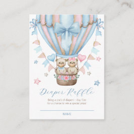 Tarjeta De Recepción Podemos esperar a que el niño Chica gemelos Diaper