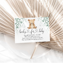 Tarjeta De Recepción Podemos esperar a un Baby Shower verde Minimalista