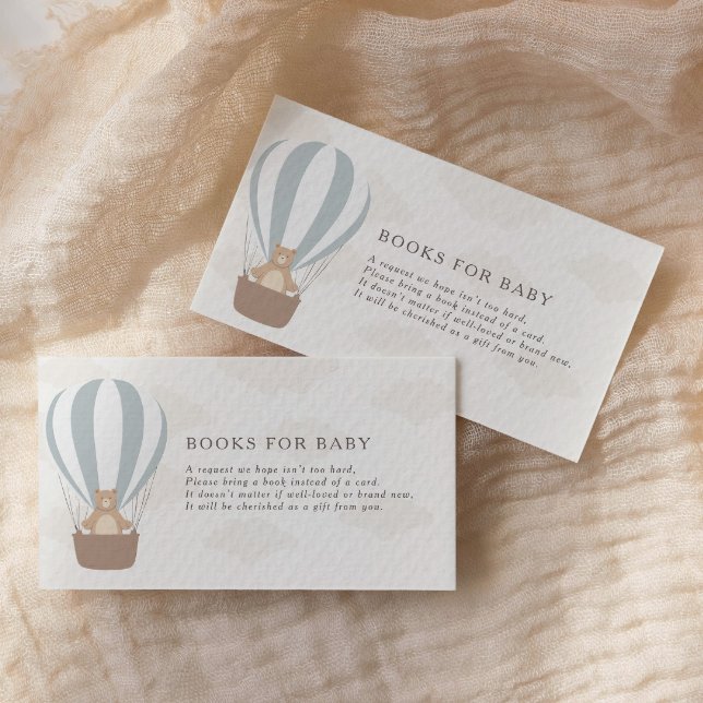 Tarjeta De Recepción Podemos Esperar. | Baby Boy Blue Balloon Shower (Subido por el creador)