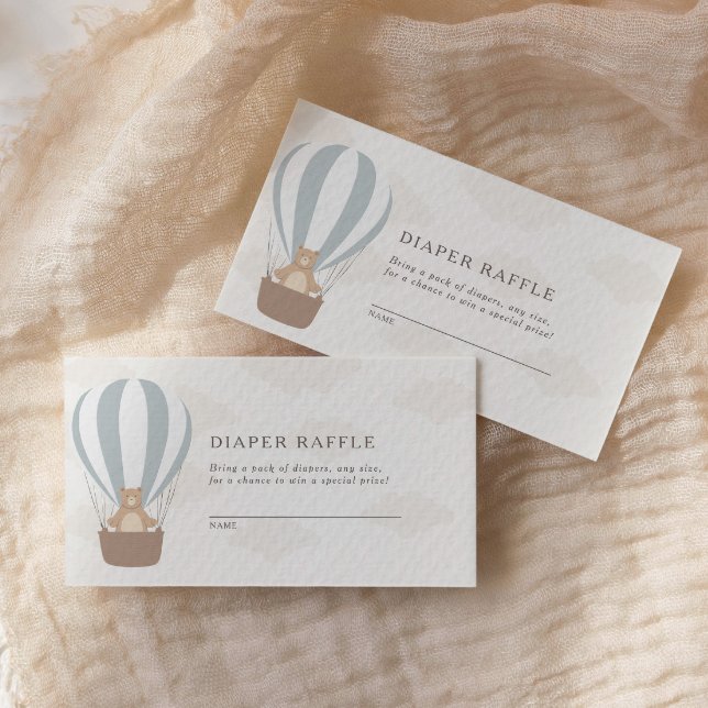 Tarjeta De Recepción Podemos Esperar. | Baby Boy Blue Balloon Shower (Subido por el creador)