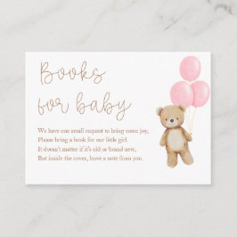 Tarjeta De Recepción Podemos Esperar Beares, Libros De Globos Para Bebé
