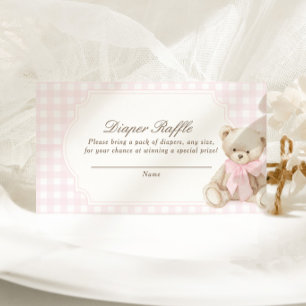 Tarjeta De Recepción Podemos Esperar con Ansia Oso de Peluche de Cuadro