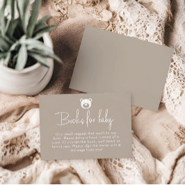 Tarjeta De Recepción Podemos Esperar Los Libros Minimalistas Para El Be