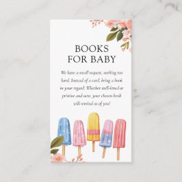 Tarjeta De Recepción Popsicle Ready to Pop Baby Shower Books