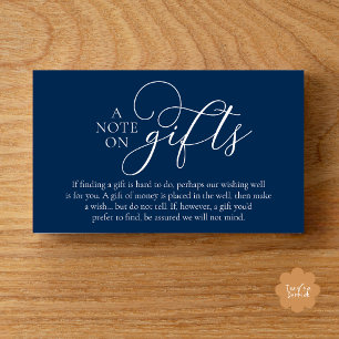 Tarjeta De Recepción Pozo de Deseos de Boda, Registro de Regalos Moneta