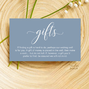 Tarjeta De Recepción Pozo de Deseos de Boda, Registro de Regalos Moneta