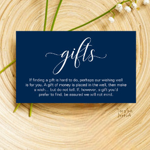 Tarjeta De Recepción Pozo de Deseos de Boda, Registro de Regalos Moneta