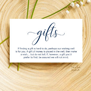 Tarjeta De Recepción Pozo de Deseos de Boda, Registro de Regalos Moneta