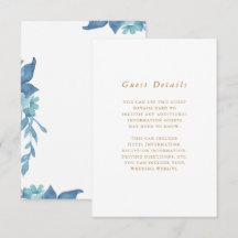 Precioso detalle de Boda Floral Azul