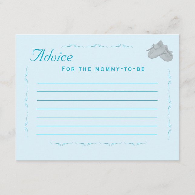 Tarjeta De Recepción Precious Bundle Boy Baby Shower  (Anverso)