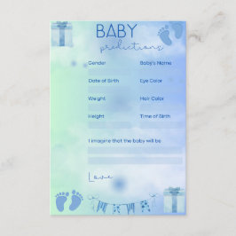 Tarjeta De Recepción Predicciones para bebés