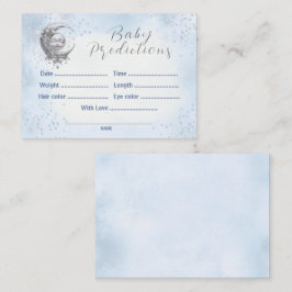 Tarjeta De Recepción Predicciones Sobre El Juego De Baby Shower Moon Bl