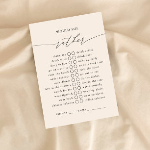 Tarjeta De Recepción ¿Preferiría Un Juego Fiesta?