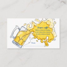 Pregger Kegger Baby Shower Diaper Raffle Ticket
