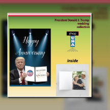 Presidente Trump 📜 Personalizado Boda patriótico