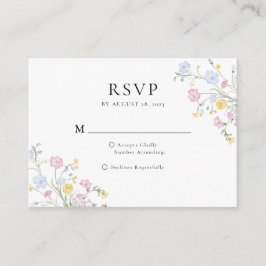 Tarjeta De Recepción Presupuesto Caprichoso Rococó Floral Cresta Boda R